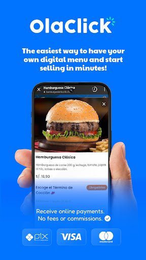 Android application OlaClick: Digital Menu, POS screenshort