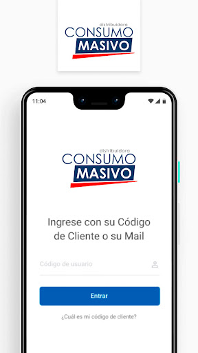 Android application Consumo Masivo • Distribuidora screenshort