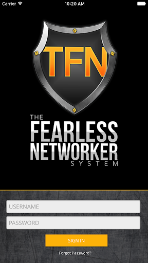 Android application The Fearless Networker System screenshort