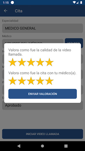 Android application MediCall screenshort