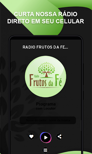 Android application Rádio Frutos da Fé screenshort
