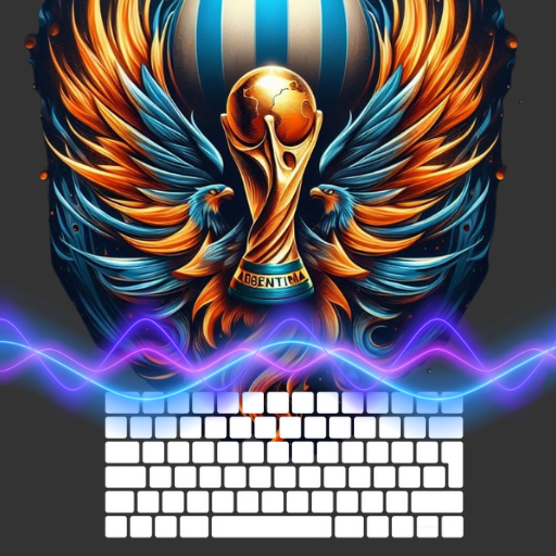 Football logo keyboard logo