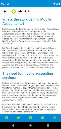 Mobile Accountants Screen 2