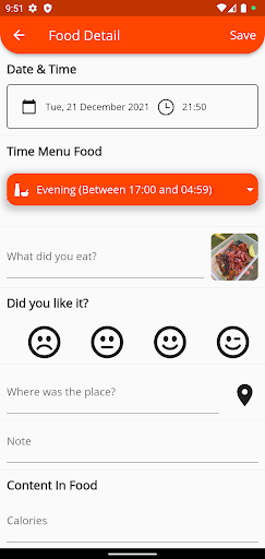 Food Today - Photo & Diary Screen 3