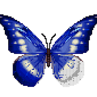 Butterfly Color by Number - Pixel Art Sandbox Draw