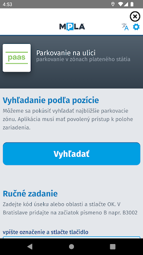 Parking Bratislava Screen 3