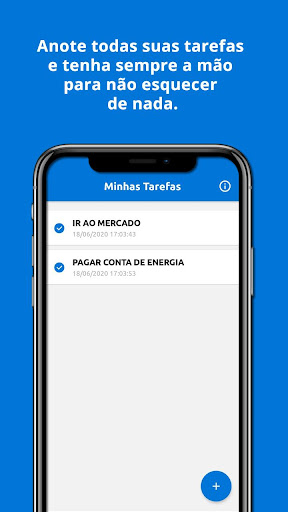 Android application Minhas Tarefas screenshort