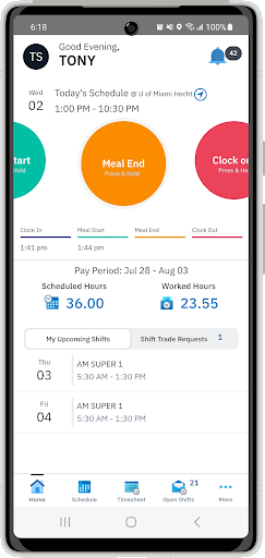 Android application Compass Time screenshort