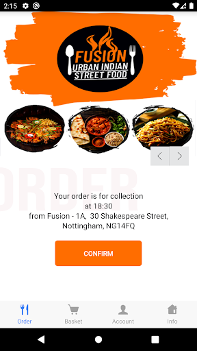 Fusion Indian Street Food Screen 2