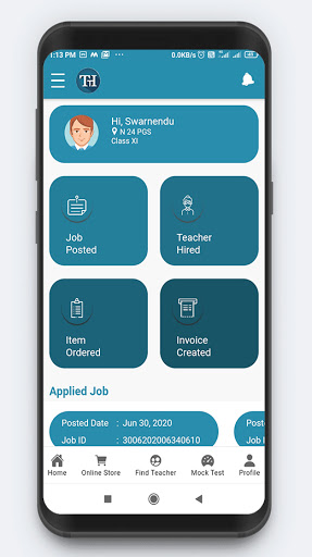 Android application The Teachers Hub - Find Home T screenshort