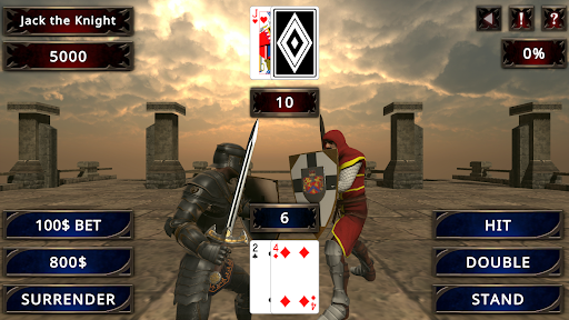 Blackjack Fight(Offline Game) Screen 2