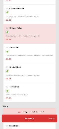 The Curry Master Screen 3
