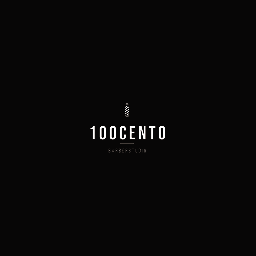 100CENTO Barberstudio logo