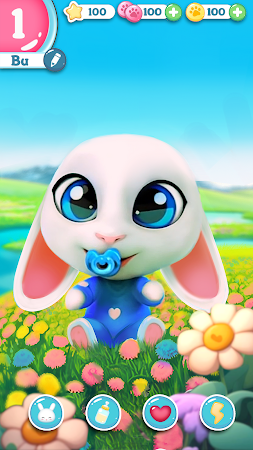 Game screenshot Bu Bunny - Cute pet care game mod apk