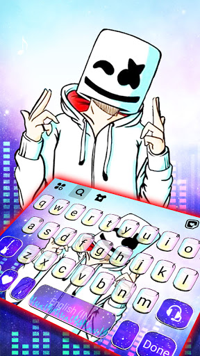 Android application Club Doodle DJ Keyboard Backgr screenshort