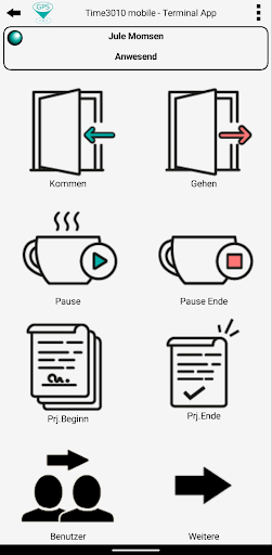Android application Time 3010 mobile screenshort