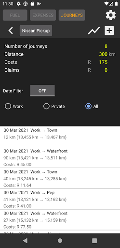 Car Logbook Screen 3