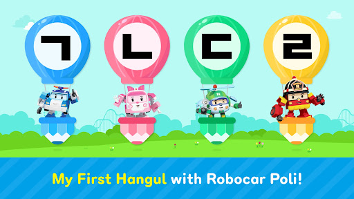 Android application Learn Hangul with Robocar Poli screenshort