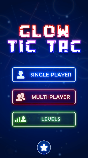Android application Tic Tac Toe Glow - XO 2 PLAYER screenshort