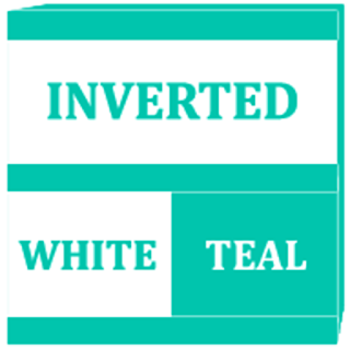Inverted White Teal Icon Pack apk
