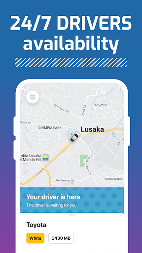 Palm Ride Taxi: Lusaka, Zambia Screen 3