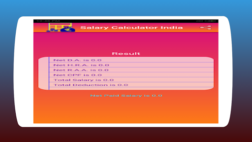 Salary Calculator India Screen 2