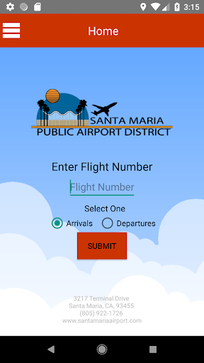 Android application Santa Maria Airport screenshort