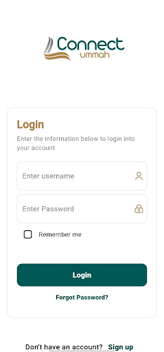 Android application Connect Ummah screenshort