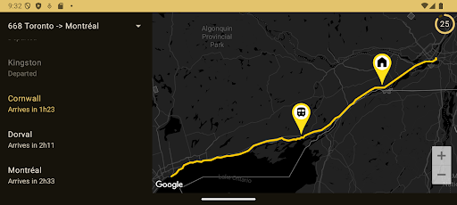 Viable VIA Rail Train Tracker