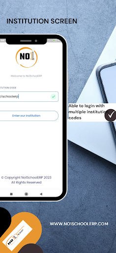 Android application NO1SchoolERP screenshort