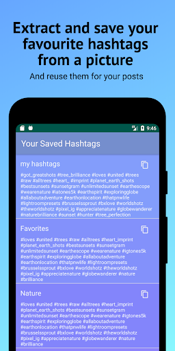 Hashtags Extractor for IG Screen 3