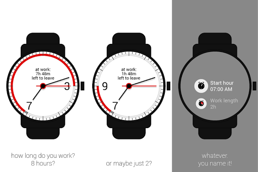 9to5 Working Hours Watch Face