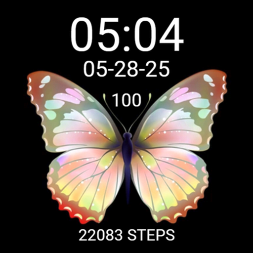Cute Gold Yellow Butterfly logo