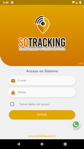 Android application SQ Tracking screenshort