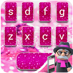 Cover Image of 下载 Pink Glitters Keyboard 2018  APK