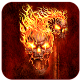 Flaming skull ? icon