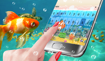 screenshot of Sea Life Keyboard & Wallpaper