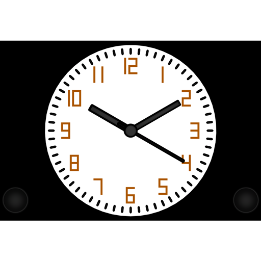Analog alarm clock hnm logo