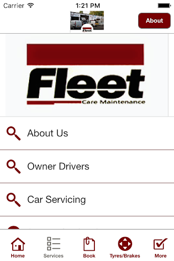 Fleetcare Maintenance Screen 2