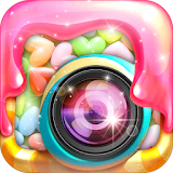 Makeup sweet candy selfie cam icon