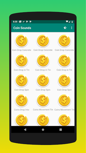 Android application Coins Sounds: Sound Effects screenshort