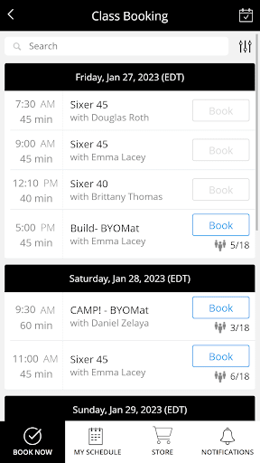 Android application 6ycle screenshort