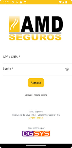 Android application AMD Seguros screenshort