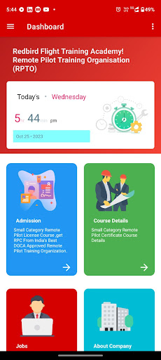 Redbird RPTO App Screen 2