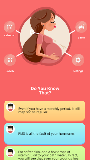 Android application Ovulation & Period Tracker screenshort
