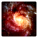 宇宙の銀河の3Dライブ壁紙