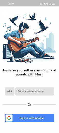 Android application Musii screenshort