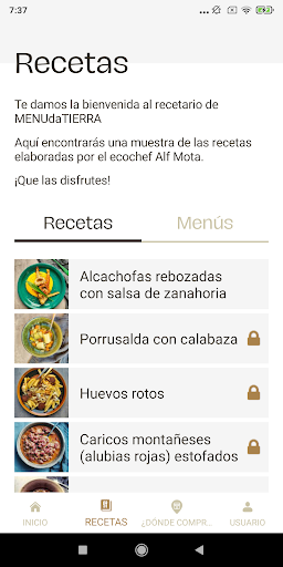 MENUdaTIERRA Screen 2