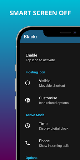 Android application Blackr: OLED Screen Off screenshort