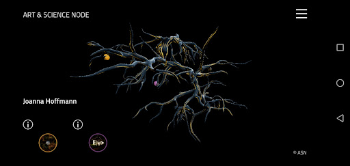 Android application Art & Science Node: Joanna Hof screenshort
